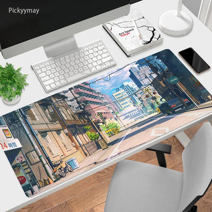 Anime Street Gamer Pad: Level Up Your Gaming Setup with This Large, Cute, and Non-Slip Rubber Desk Mat – The Perfect Mat for Your Inner Otaku!