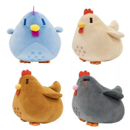 Stardew Valley Snuggles: Soft Chubby Chicken Pillow Plush!